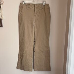 GAP Women’s wide leg chino classic Khaki stretch size 8 EUC work casual vintage
